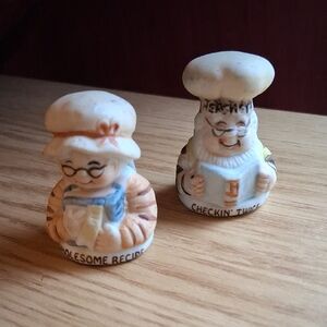 2 Vintage Hersey Thimbles